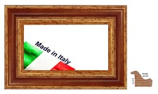 Cornice oro e rosso in legno