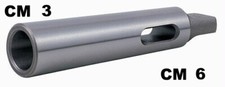 BUSSOLA DI RIDUZIONE DA CONO MORSE 6 A CM MT 3 TRAPANO FRESA TORNIO CM6 CM3 LTF