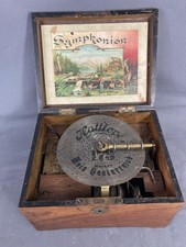 Carillon Con Campanelli Vintage Scatola Symphonion 36 Note Funzionante