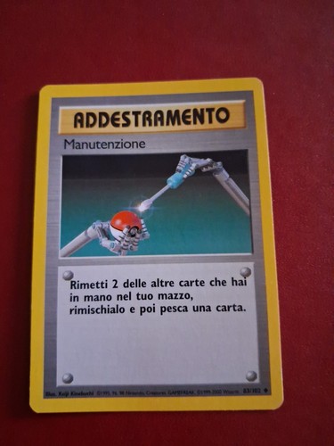 Carta pokémon addestramento - pokémon,
