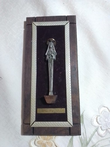 Santa rita statuina peltro - santa,