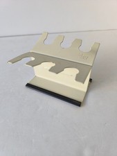 PORTATIMBRI 6 POSTI LEBEZ IN METALLO VERNICIATO BEIGE CON PROFILI BASE IN GOMMA