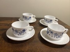 Set 4 tazze e piattini