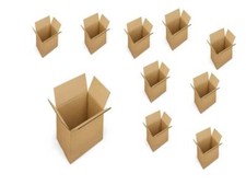 20 SCATOLE DI CARTONE  DOPPIA ONDA AVANA  30x20x30 IMBALLAGGIO e SPEDIZIONI