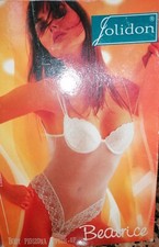 Body donna perizoma push up, in tulle e ricamo, colore bianco. Taglia 4