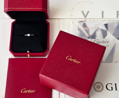 Anello solitario cartier 1895 - anello,
