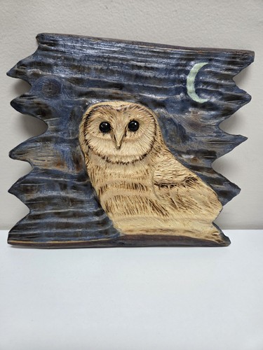 Gufo intaglio legno arte - , da