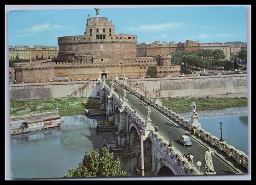 Cartolina roma ponte - roma,