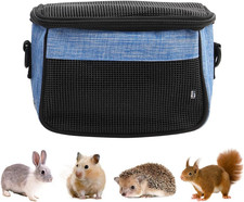 Borsa Trasporto per Criceti, Marsupio per Piccoli Animali Con Tracolla Regolabil