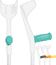 Mysleeve - Coperture per Manici Di Stampelle (Set Di 2) Con Inserti in Gel, Prev