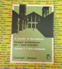 Book libro DISEGNO ARCHITETTONICO volume 2 arte medievale ZANICHELLI 1970 (SG25)