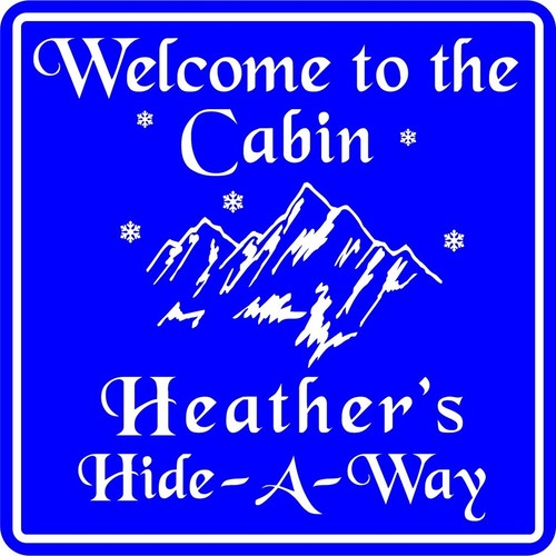 Insegna welcome cabin 7 - cabin, #7