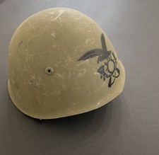 ELMETTO HELMET M33 ALPINI FREGIO ORIGINALE VECCHIO RECUPERO  ESERCITO ITALIANO