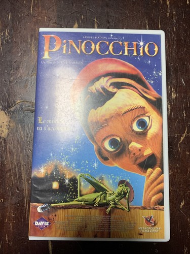Pinocchio movie vhs tape - vhs,