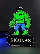 Ragalo Bimbi Lampada Led Nome  , usb Disney Marvel- Compleanno-cameretta-decori