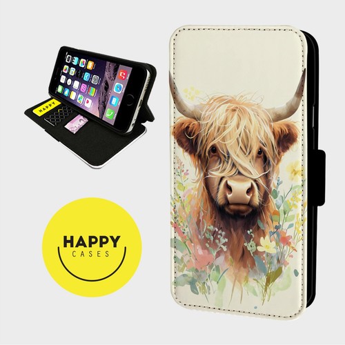 Highland cow cream flowers - cream,