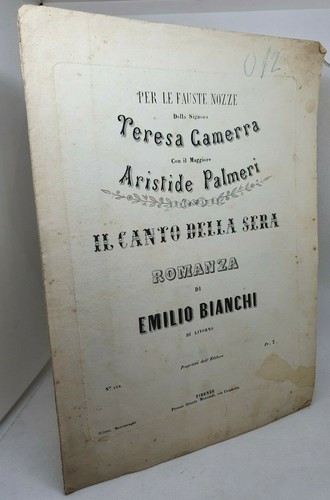 Canto della sera - sera, spartito