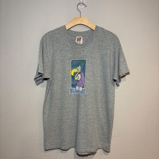 T-shirt vintage RARA Blink-182 Birdhouse fascia grafica uomo taglia L grigio pattinatore