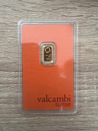 Lingotto oro valcambi - oro, 1g