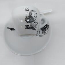 Tazzina Bar Caffé Bialetti Moka Espress Cup Coffee Piattino E Cucchiaino