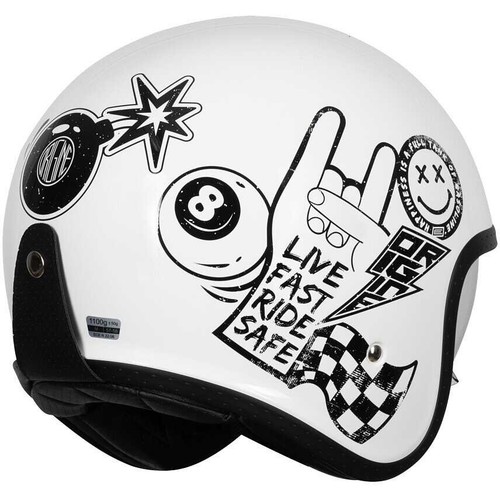 Casco moto jet vintage custom - moto,