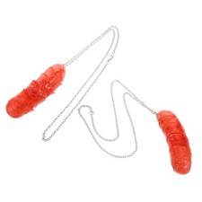  2 Pcs Collana Di Salsicce