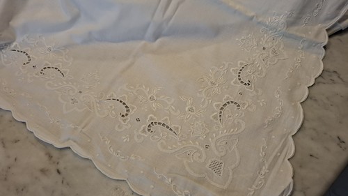 Lenzuolo matrimoniale ricamato - lenzuolo,