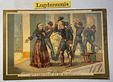 Chromo Poulain Madame Damoiseau et sa maison 1870