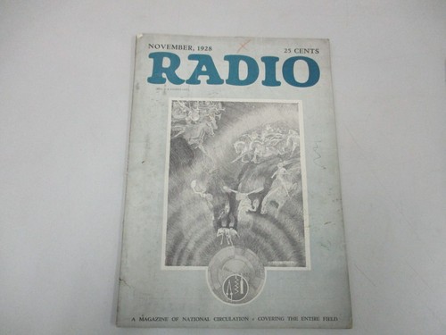 Vintage radio november 1928 - "radio",