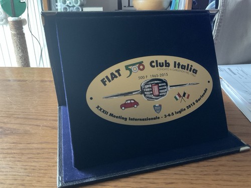Targa commemorativa fiat 500f - commemorativa,