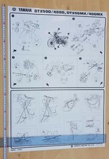 Yamaha DT 250-400 D MX 1976 manifesto poster originale per Officine no depliant