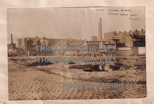 Original ww1 photo ammo dump - original,
