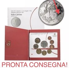 ITALIA 2023 ITALO CALVINO MONETA 5 EURO ARGENTO SERIE DIVISIONALE ❌ERRORE CONIO❌