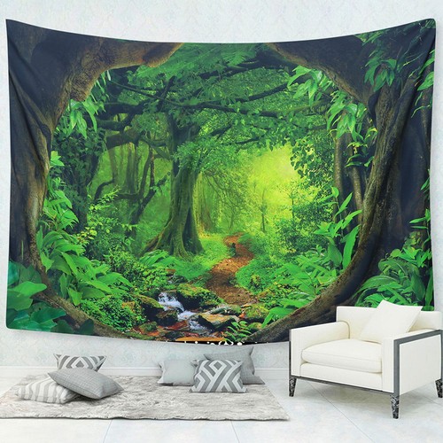 Arazzo stampato foresta - ,