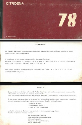Manuel atelier citroën - manuel,