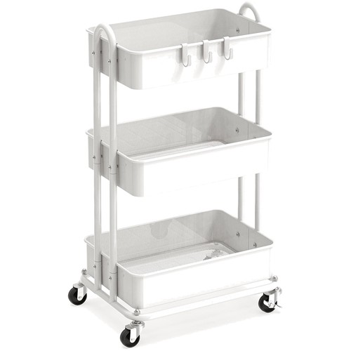 Carrello utilitario bianco con