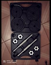 Kit Doymos manubri bodybuilding 40kg filettati neri, 