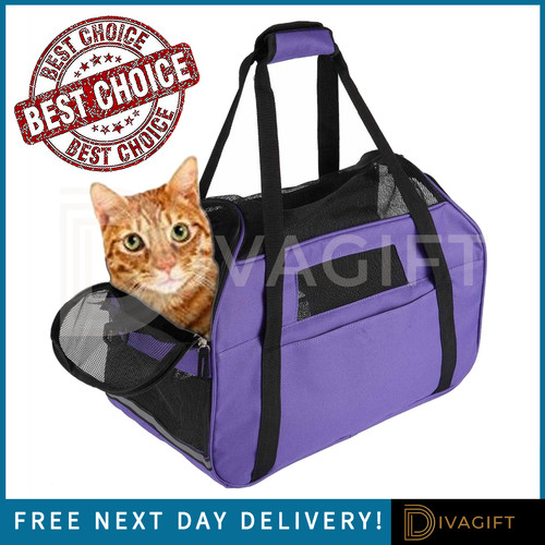 Borsa porta gatti viola grande - gatti,