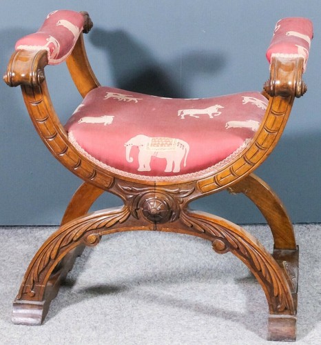 Sgabello poltrona antico - , x