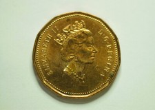 CANADA MONETA DA 1 DOLLARO ANNO  1990 REGINA ELISABETTA II.