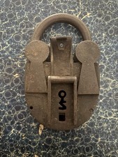 LUCCHETTO ANTICO VECCHIO VINTAGE FINE ‘800 PRIMI ‘900 PADLOCK