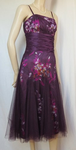 Abito sera viola tulle - da,