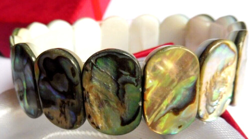 Bracelet abalone naturelle - bracelet, naturelle-