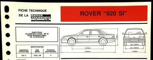 Fiche technique automobile - technique,