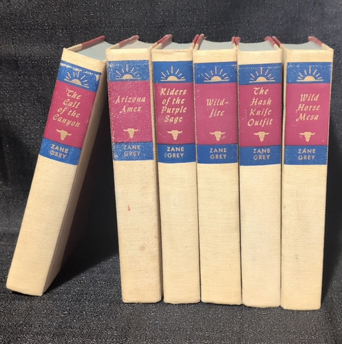 Zane grey hardcover western - grey,