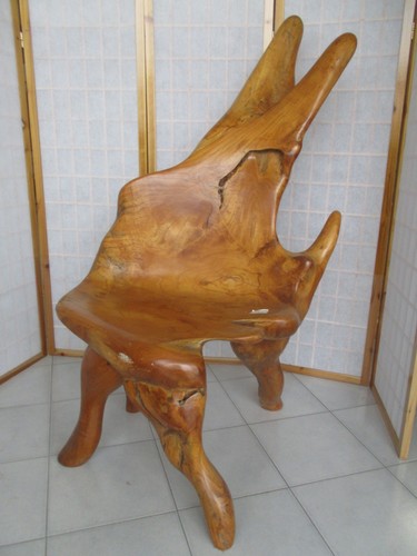 Poltrona panca legno - panca, radice