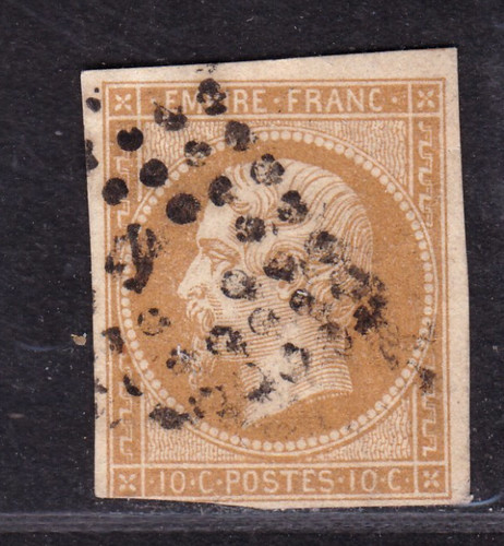 Timbre 1853 france - timbre, n°