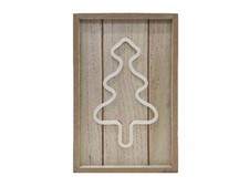 Lampada LED in Legno a Forma