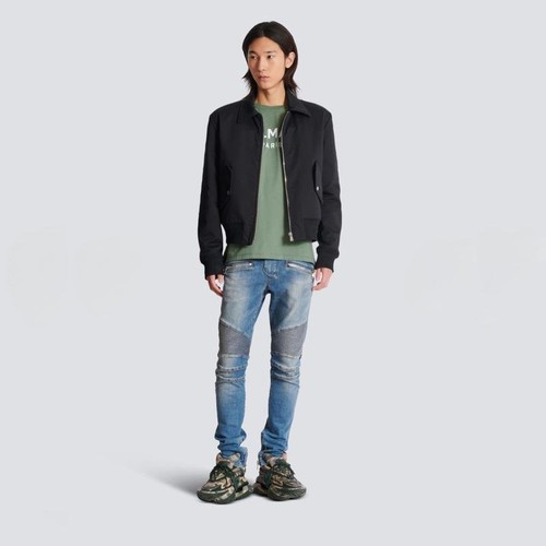 Jeans uomo balmain denim navy - jeans,
