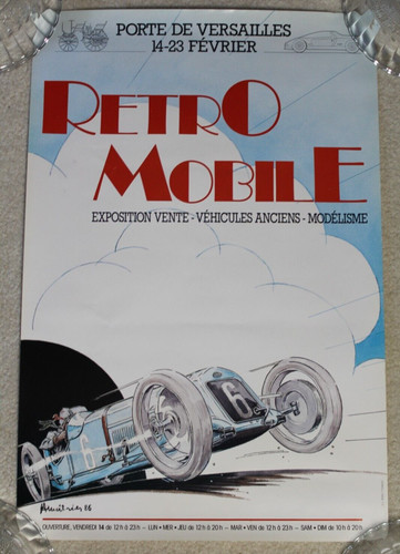 Poster mobile retrò vintage